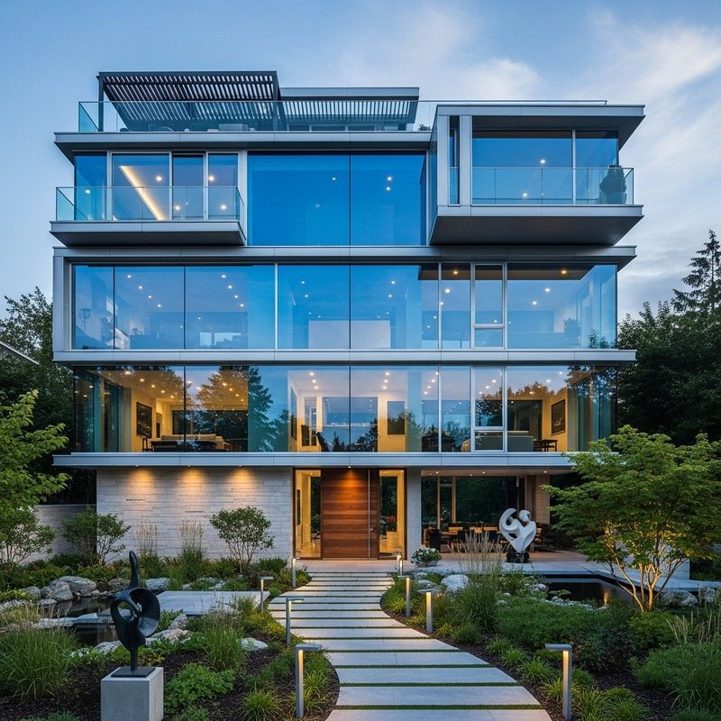 Modern Five-Story House with a Contemporary Design Modern Five-Story House with a Contemporary Design