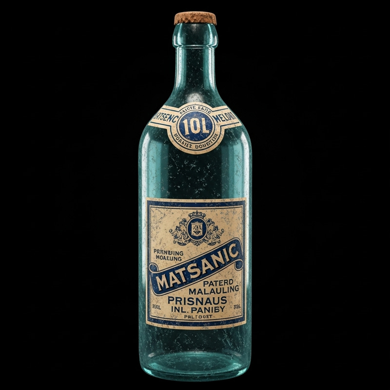 Titanic Glass Water Bottle - Historical Artifact Titanic Glass Water Bottle - Historical Artifact