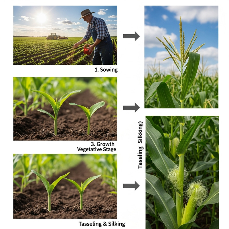 Corn Cultivation Steps Explained Diagram Corn Cultivation Steps Explained Diagram