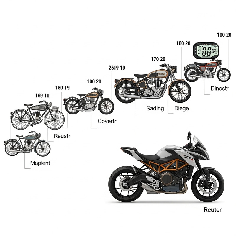 Motorcycle Evolution Timeline: 19th Century to Present Motorcycle Evolution Timeline: 19th Century to Present