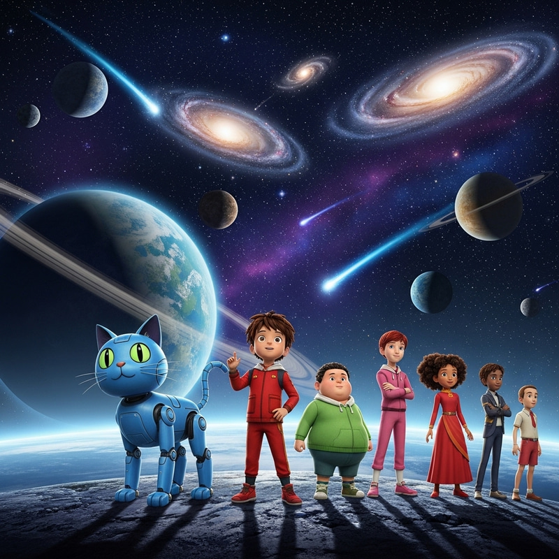 Doraemon and Friends Explore the Universe