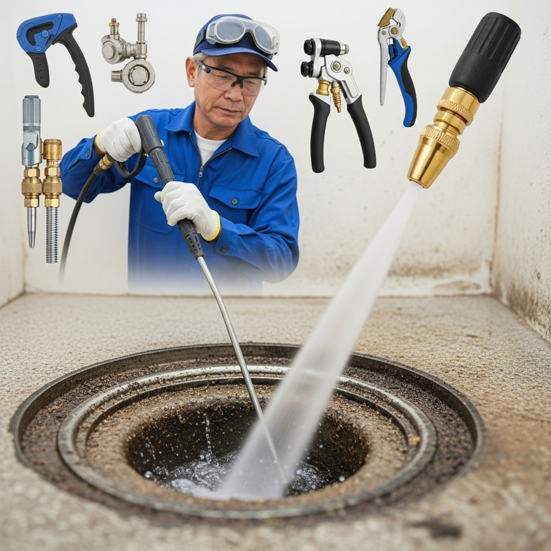 Efficient Drain Cleaning with High-Pressure Jets