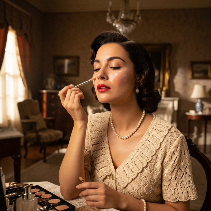 Glowing Complexion Vintage Glam Makeup Look Glowing Complexion Vintage Glam Makeup Look