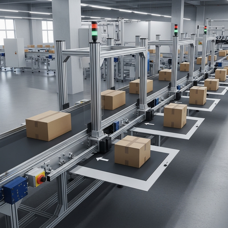 Conveyor Belt Design with Piston Size Selectors