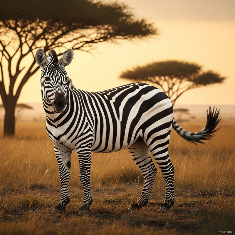 Zebra Cat - Creative Combination of Zebra and Cat Zebra Cat - Creative Combination of Zebra and Cat