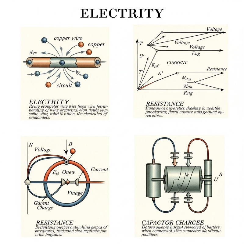 Electricity Principles: Diagrams & Explanations