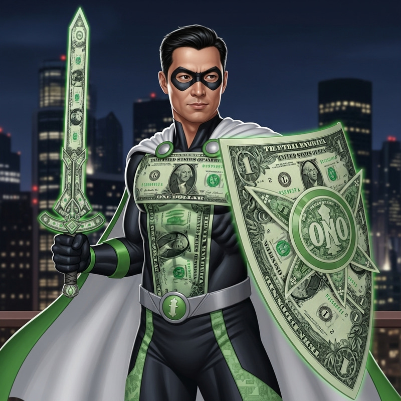 1 Dollar Superhero: Unleash the Power of the Dollar Bill Warrior