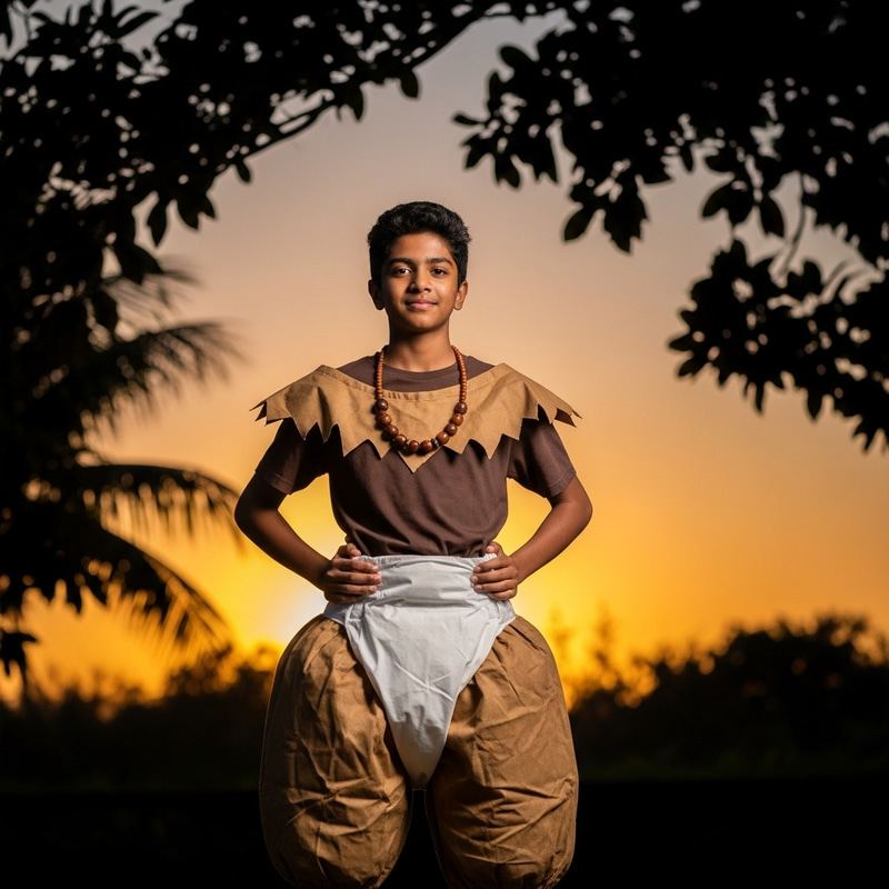 Enchanting 14-Year-Old in Mythical Costume Enchanting 14-Year-Old in Mythical Costume