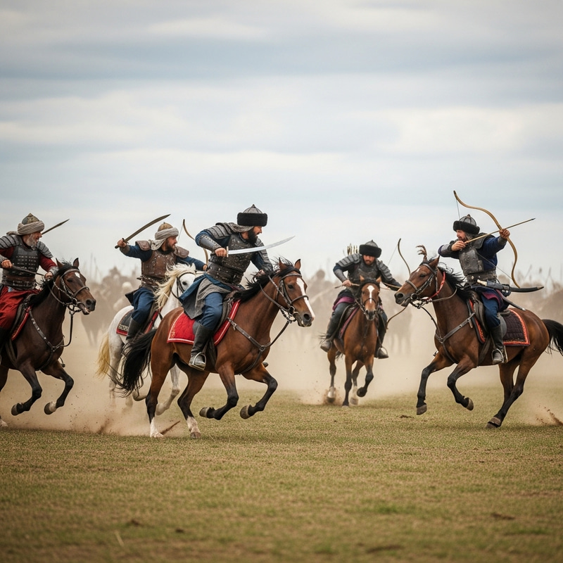 Epic Battle of Iranian and Turanist Horsemen on Vast Field Epic Battle of Iranian and Turanist Horsemen on Vast Field