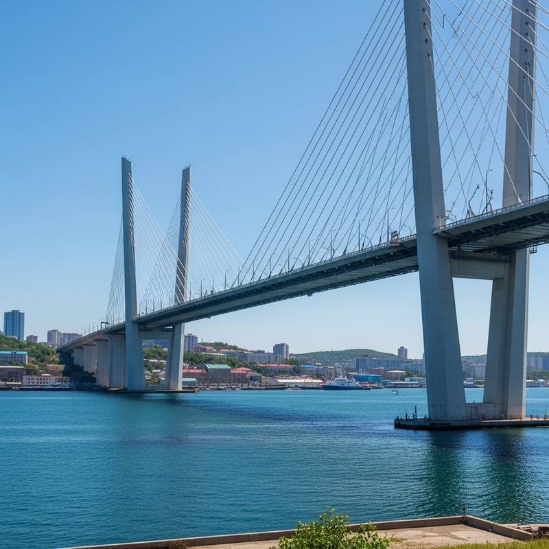 Vladivostok Golden Horn Bay Bridge Vladivostok Golden Horn Bay Bridge