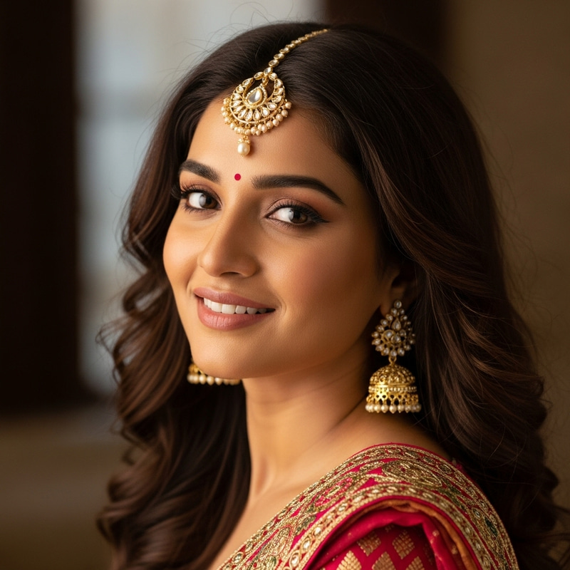 Beautiful Indian Woman in Traditional Attire | Portrait Shot Beautiful Indian Woman in Traditional Attire | Portrait Shot