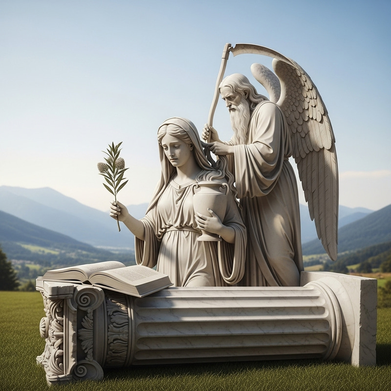 Grand Master Hiram Abiff Marble Monument - Symbolism and Meaning