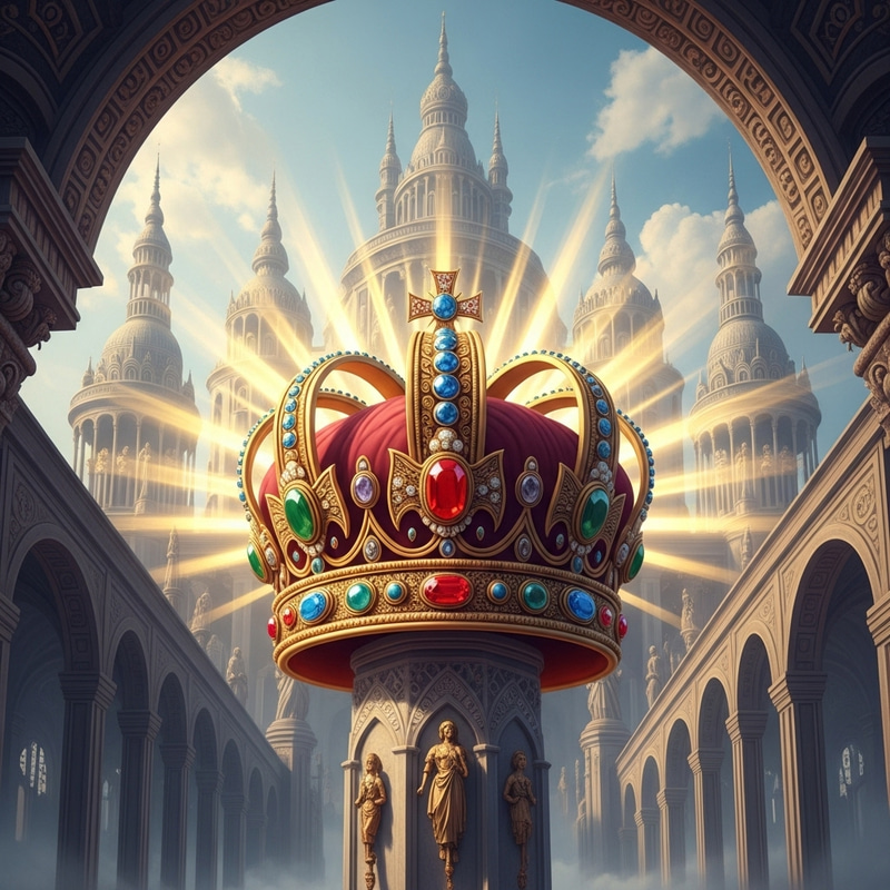 Grandeur of Supremacy: Visual Representation with a Majestic Crown