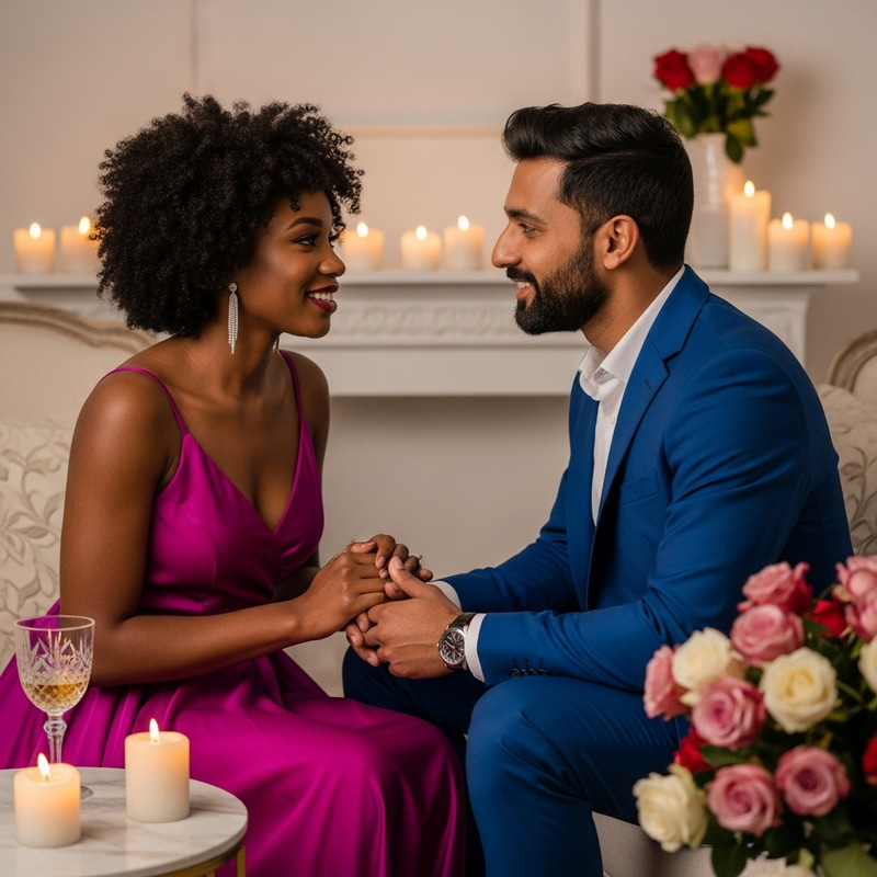 Passionate Flirting Between Man and Wife