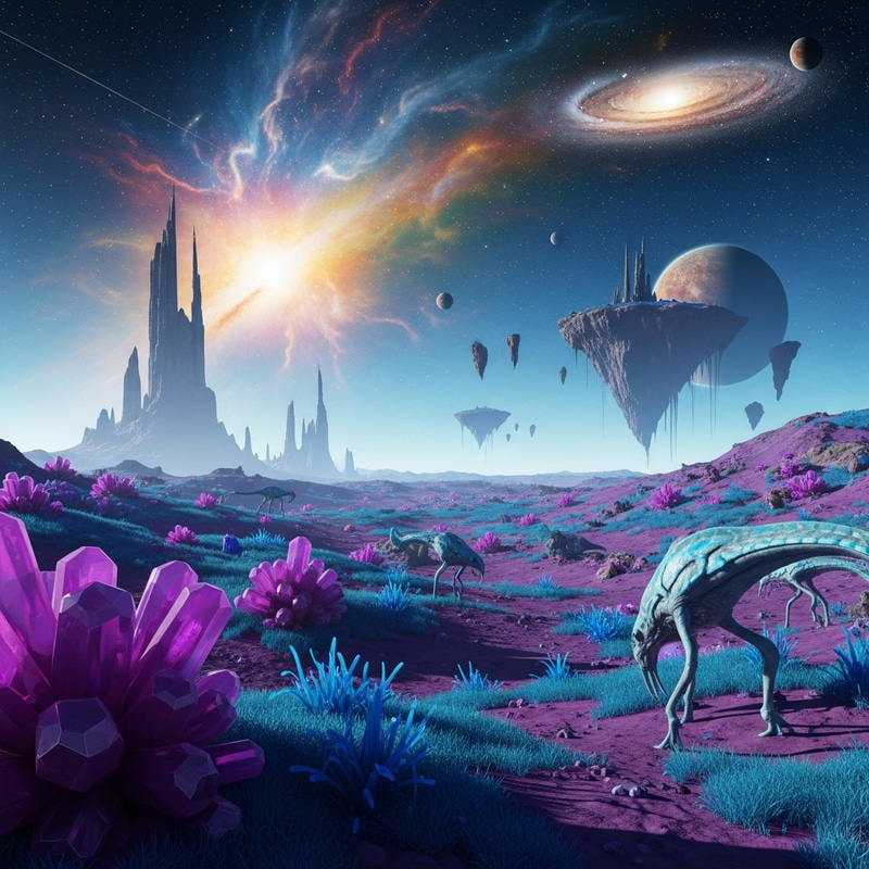 Alien Landscape: Explore a Cosmic World