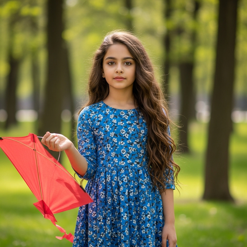 Beautiful South Asian Girl in Blue Dress | Uma Menina Bonita Beautiful South Asian Girl in Blue Dress | Uma Menina Bonita