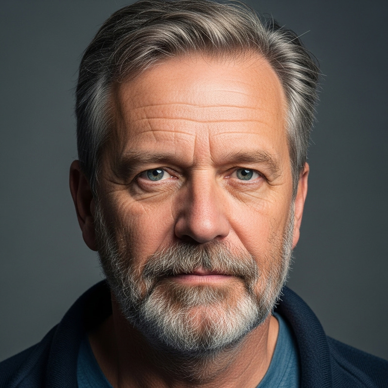 Photo Portrait of a Middle-Aged German Guy