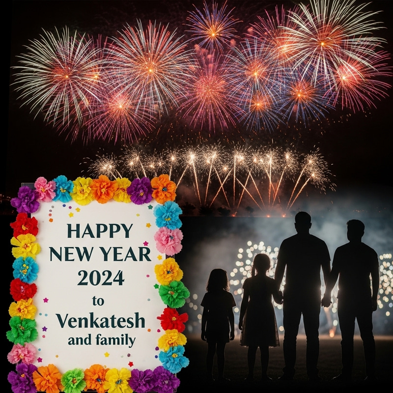 Happy New Year 2024 | Venkatesh Family Firecracker Celebration Happy New Year 2024 | Venkatesh Family Firecracker Celebration