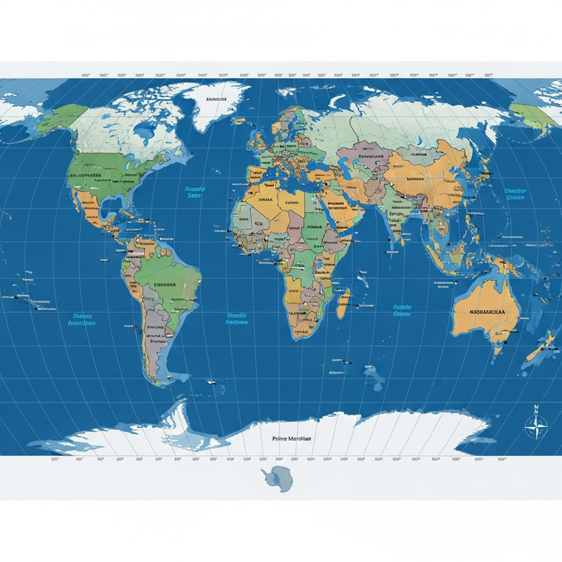 Draw the World Map with Genuine Dimensions