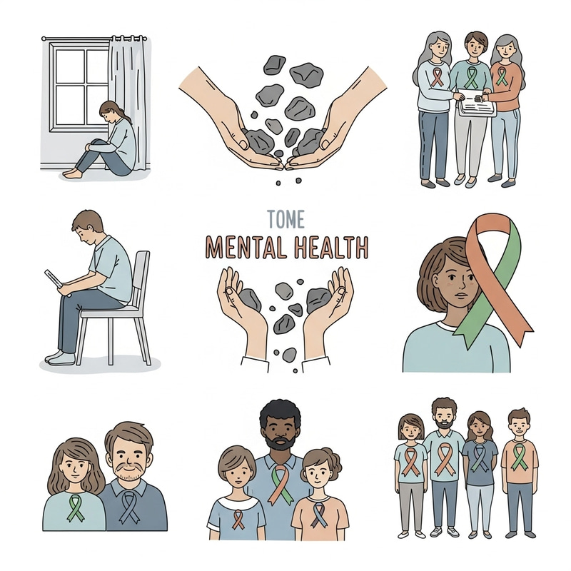 Diverse Illustrations on Mental Health: Unveiling Stigma and Support