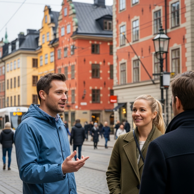 Scandinavian Conversation on Stockholm Streets Scandinavian Conversation on Stockholm Streets