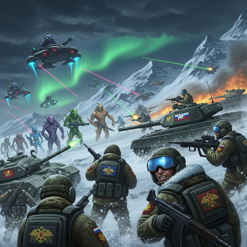 Epic War Between Russia and Alien Forces Epic War Between Russia and Alien Forces