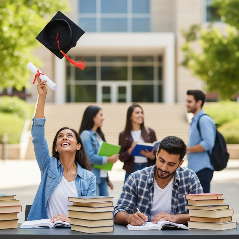 University Journey: Graduates Celebrating Campus Life