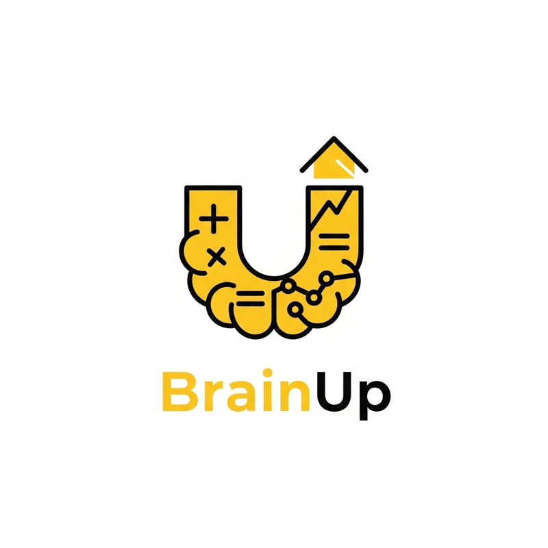 BrainUp | Simple & Minimalistic Mathematics Education Logo