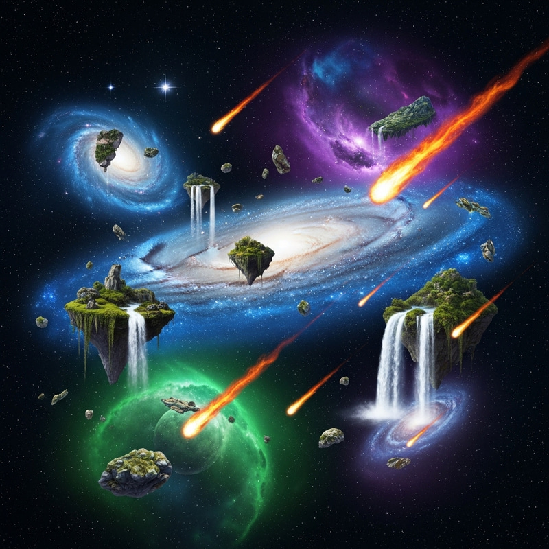 Surreal Galaxy: A Vivid Outer Space Experience Surreal Galaxy: A Vivid Outer Space Experience