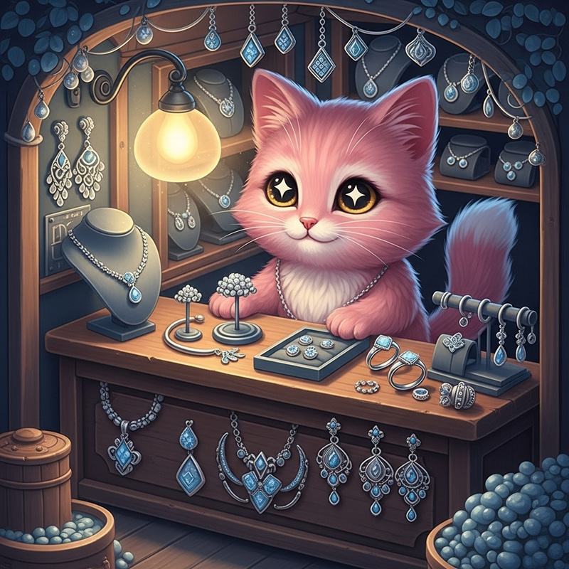 Pink Cat Selling Silver Jewelry - Unique Designs Pink Cat Selling Silver Jewelry - Unique Designs
