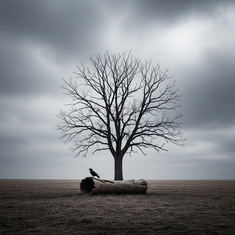Grieving Tree: Illustration of Sorrow and Loss Grieving Tree: Illustration of Sorrow and Loss
