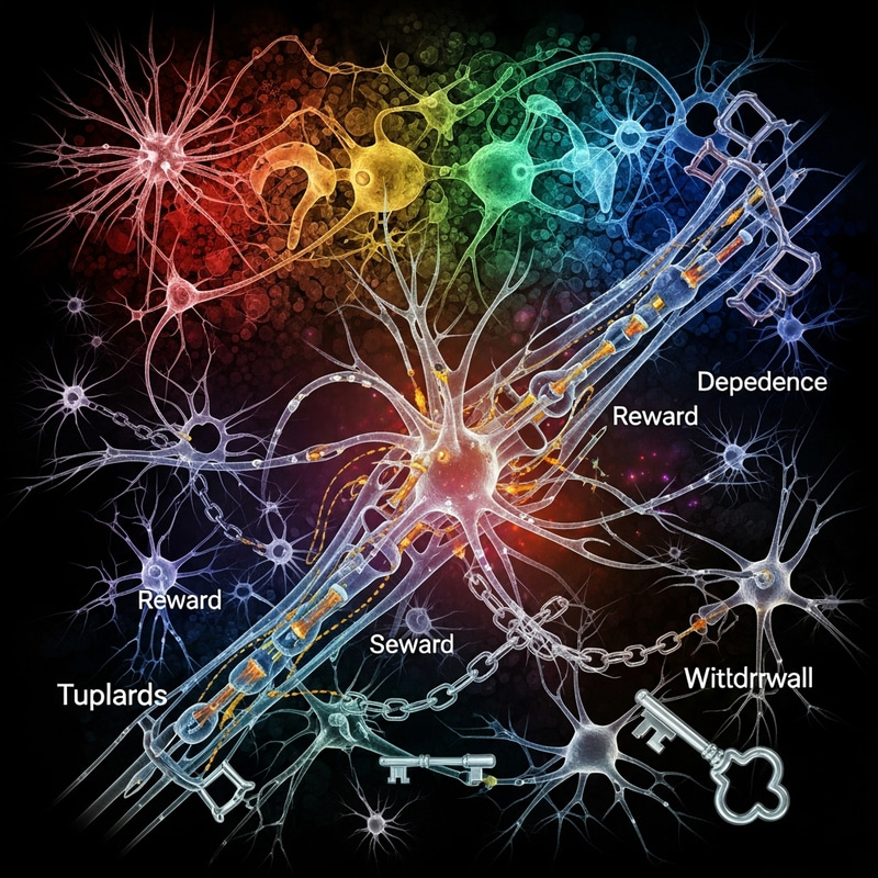 Neurobiology of Addiction: Colorful Abstract Representation Neurobiology of Addiction: Colorful Abstract Representation