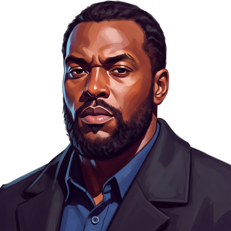 Vibrant Modern Digital Portrait Artwork