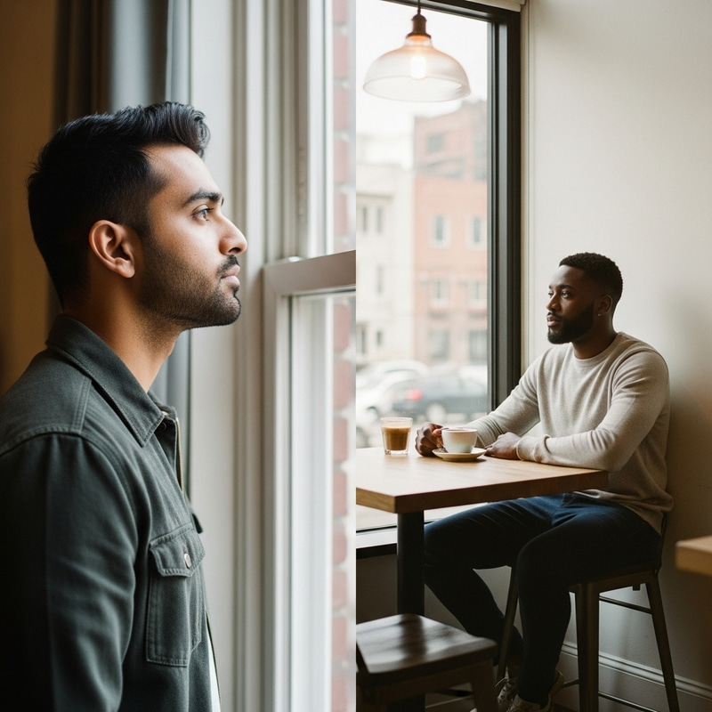 Heartfelt Gay Long-Distance Relationship Photo Inspired by Nan Goldin