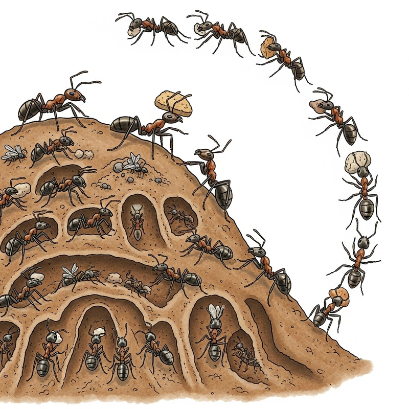 Busy Ant Workers in Action - Fascinating Ant Behavior