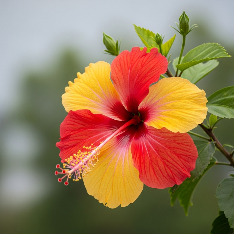 Vibrant Hibiscus Flower - Gambar Bunga Sepatu