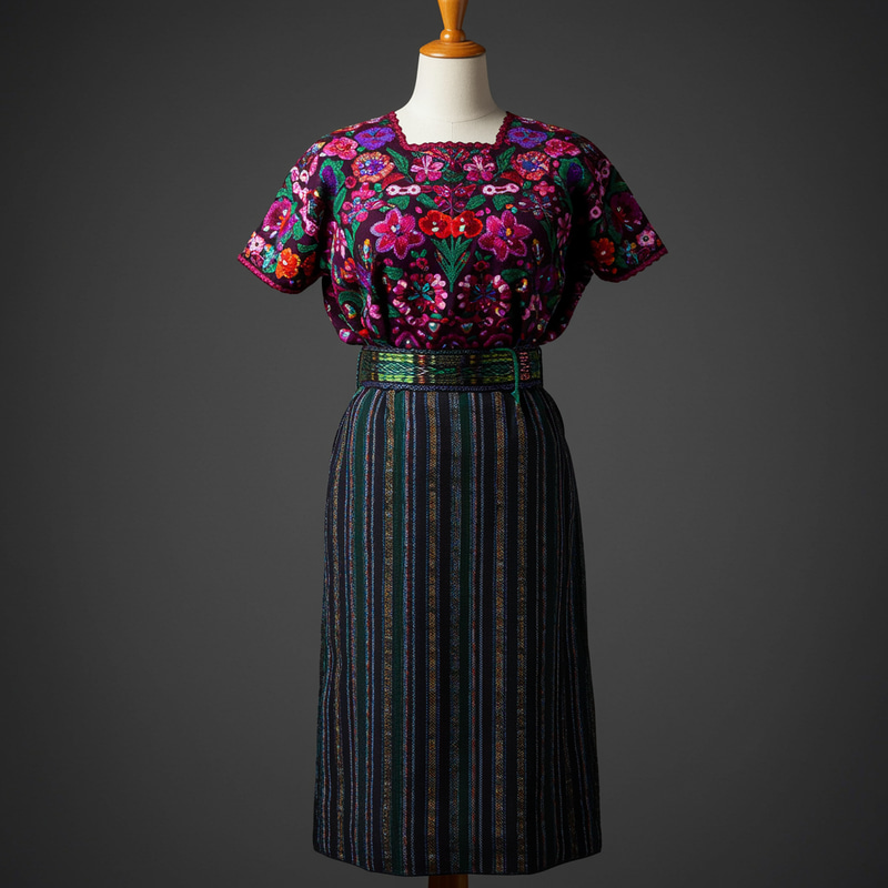 Traditional Guatemalan Costume Mannequin