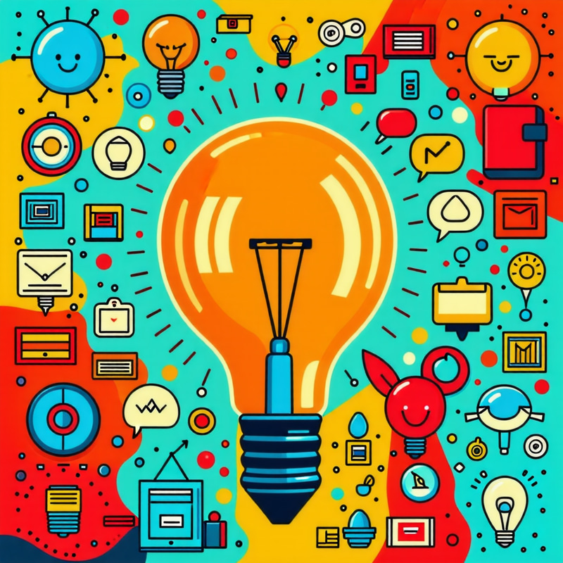 Creative Innovation with Colorful Light Bulbs Creative Innovation with Colorful Light Bulbs