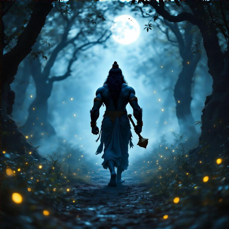 Cinematic Video of Lord Hanuman in Mystic Forest Cinematic Video of Lord Hanuman in Mystic Forest