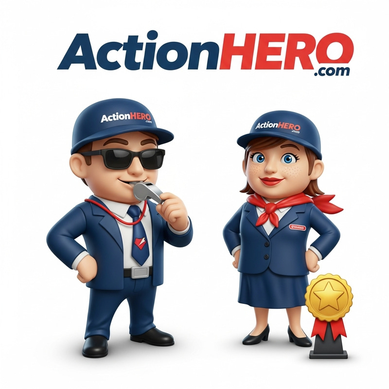 ActionHERO: Your Fun Business Coach Mascot ActionHERO: Your Fun Business Coach Mascot