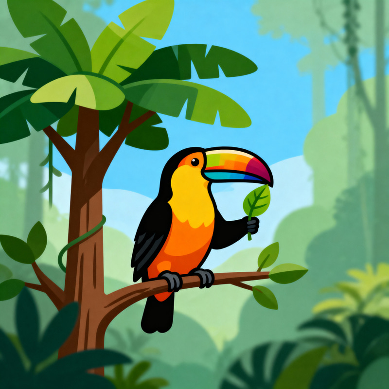Eco-Friendly Toucan Logo for Environmental Management Eco-Friendly Toucan Logo for Environmental Management