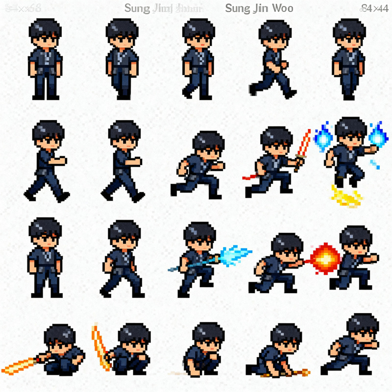 Pixel Art Sprite Sheet for Indie Games Pixel Art Sprite Sheet for Indie Games