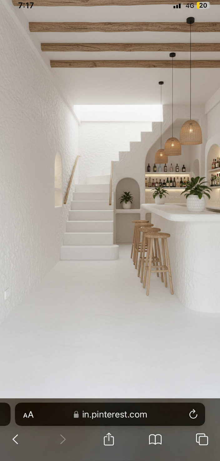 White Theme Bar Interior Design Ideas