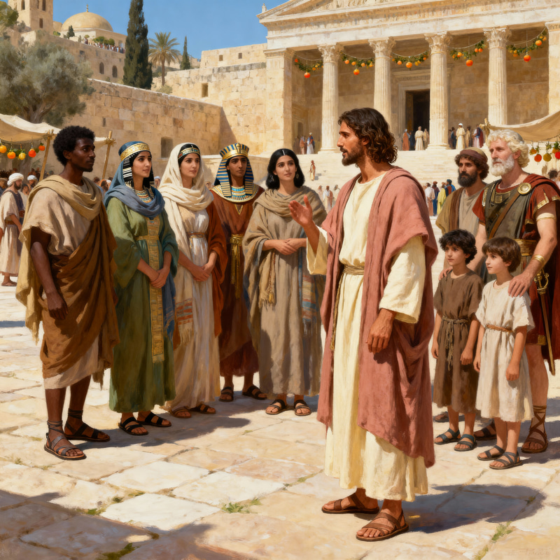 Jerusalem AD30: Feast of Tabernacles Painting Jerusalem AD30: Feast of Tabernacles Painting