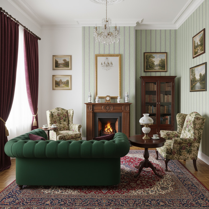 Victorian Style Living Room Transformation Victorian Style Living Room Transformation