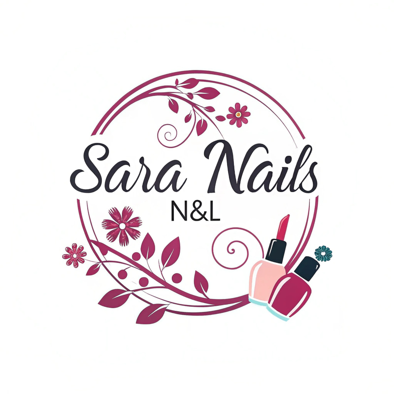 Sara Nails N&L Logo Design Sara Nails N&L Logo Design