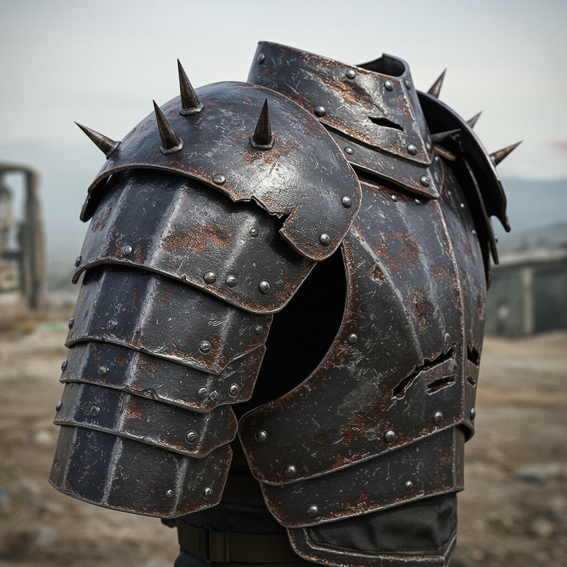 Rugged Post-Apocalyptic Shoulder Armor Pads Rugged Post-Apocalyptic Shoulder Armor Pads
