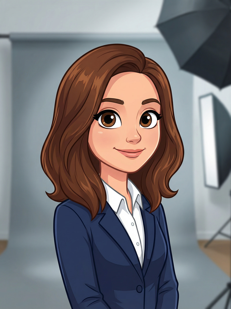 Professional Cartoon Avatar of a Woman