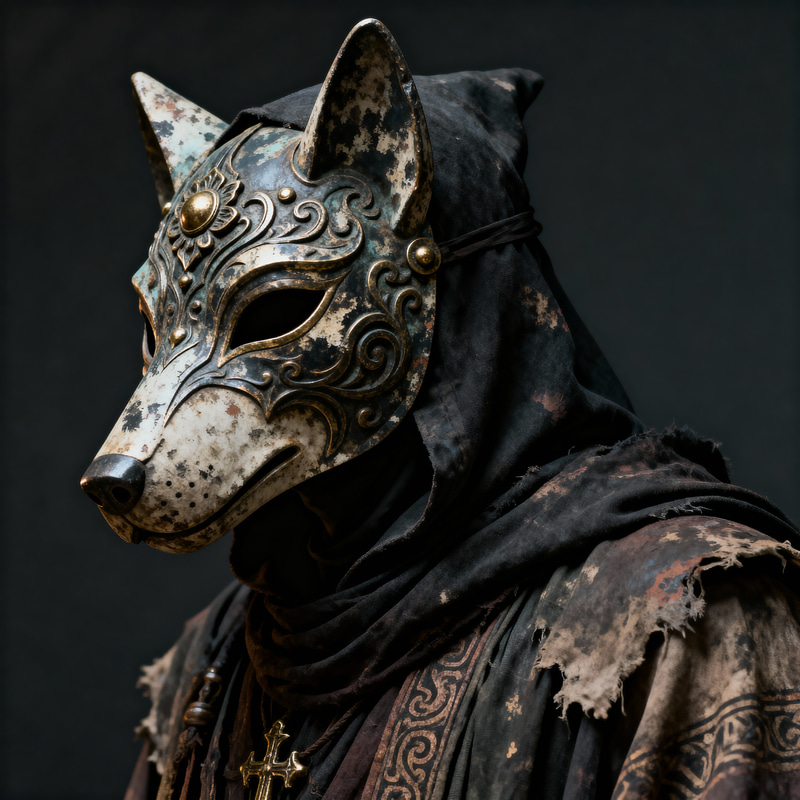 Mysterious Magician Assassin in Dark Fantasy Art Mysterious Magician Assassin in Dark Fantasy Art