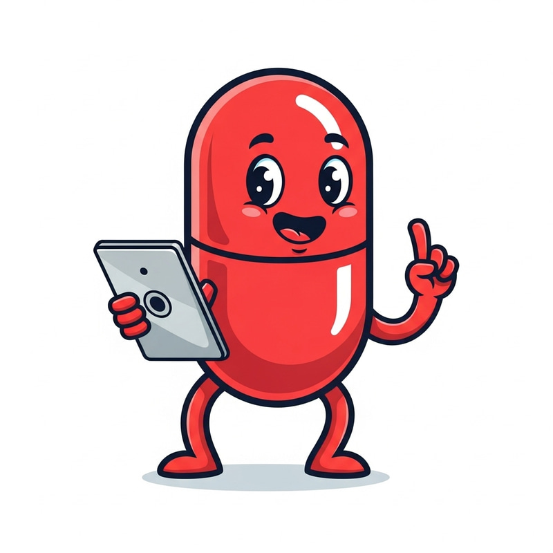 Cheerful Pill Mascot | Educational Branding